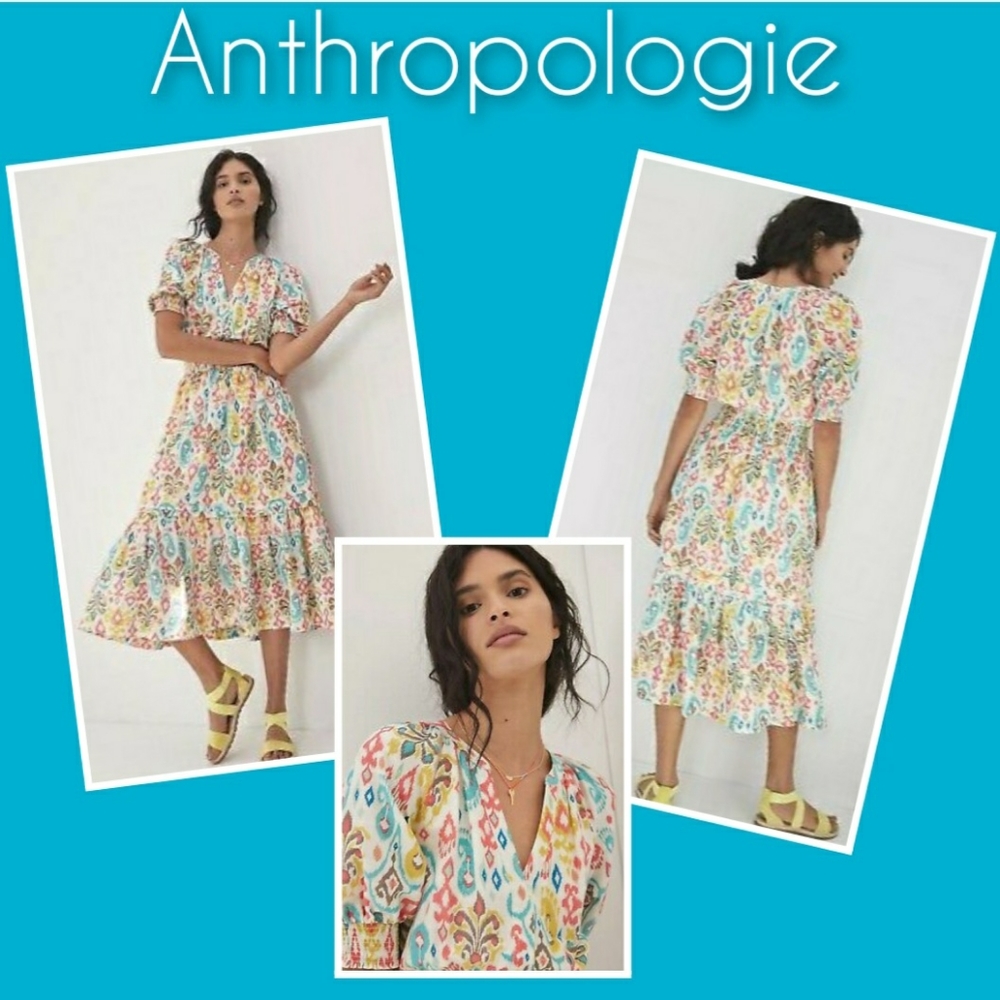 ANTHROPOLOGIE Felipa Midi Dress